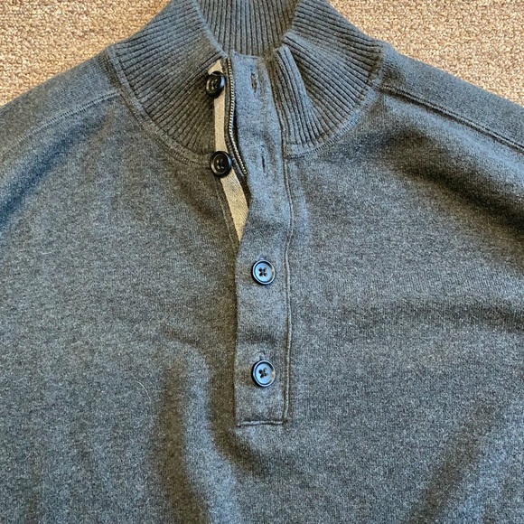 BANANA REPUBLIC DARK GRAY SWEATER (XL) - Picture 2 of 7